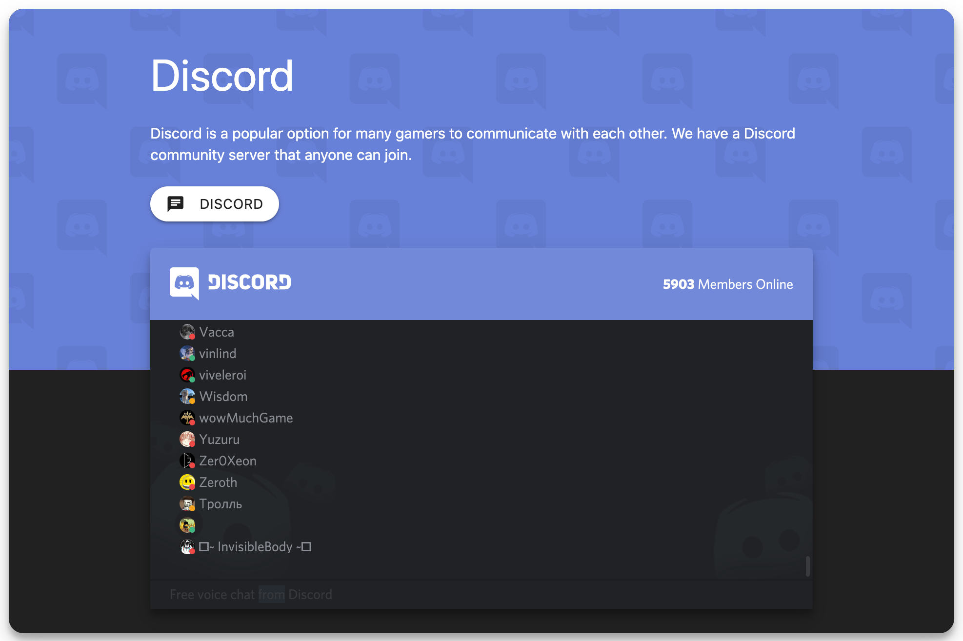 login discord website